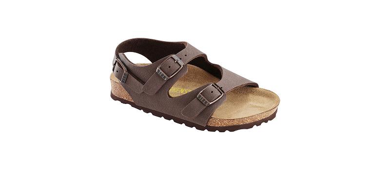 Birkenstock Roma Birkibuc Narrow Sandaler Børn Kaffe | DK 115WNB